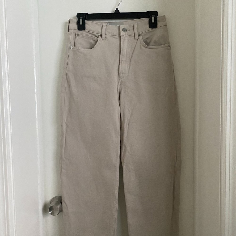 Everlane Way-High Jean in Flax